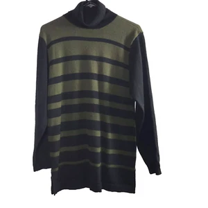 Vintage 90er Jessica Holbrook Pullover Wollpullover Gr. S Rollkragen gestreift - Bild 1 von 7