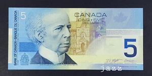 Canada Banknote 2002-2003 $5 Five Dollar BC-62a Knight/Dodge Crisp UNC - Picture 1 of 2