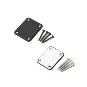 Electric Guitar Neck Plate Fix Tele Guitar Neck Joint Board 4 Holes with Screws - Picture 1 of 3