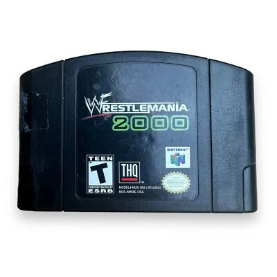 WWF Wrestlemania 2000 N64 Nintendo 64 Cart Only Authentic Tested - Image 1 of 4