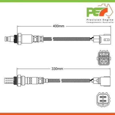 2x Nuevos sensores de oxígeno premium pre-gato y post-gato para Toyota Hilux 4,0 L Foto 1 de 4