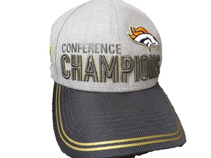 New Era 9Forty Denver Broncos Conference Champions Super Bowl 50 Hat Gray/Gold - Picture 1 of 9