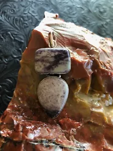 Purple and Green Kammereite 2" Totem Pendant Artisan Southwest - Picture 1 of 3