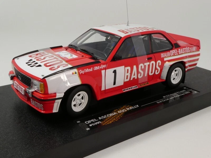 Sunstar Opel Ascona 400 #1 Colsoul BASTOS Circuit des Ardennes 1983 1/18 5395
