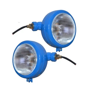 12V BLUE HEADLIGHTS FITS FOR2000 2600 3000 3600 3610 4000 5000 7000 FORD TRACTOR - Picture 1 of 6