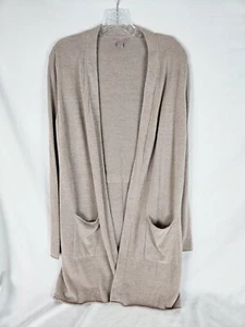 Barefoot Dreams Cozy Chic Ultra Light Cardigan Sweater Women's Sz Small Beige - Picture 1 of 6