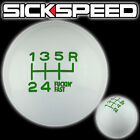 White/Green Fing Fast Shift Knob For 6 Speed Short Throw Shifter 1/2X20 K25
