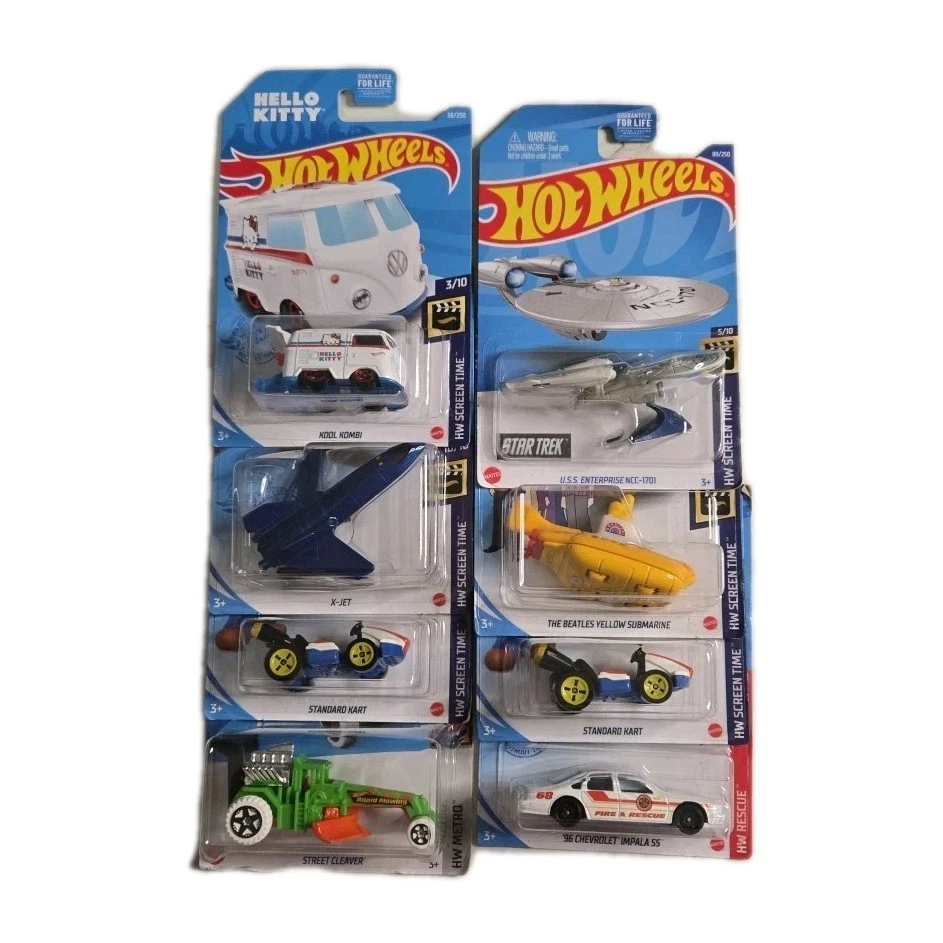 Hot Wheels|Kool Kombi Hello Kitty|Chevrolet |Mario Kart|Star Trek| Beatles| XMen - Image 1 of 4