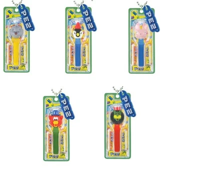 Llavero Mini Dispensador PEZ Vol. Juego de 3 elefantes pingüinos gato león conejo Foto 1 de 4