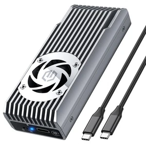 GRAUGEAR Externes  M.2 Aluminiumgehäuse für M.2 NVMe 2280 SSD, M-Key, PCIe 4X, U - Afbeelding 1 van 10