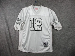 Mitchell & Ness Ken Stabler Throwback Jersey Men XXL 54 White 12 Oakland Raiders - Picture 1 of 17