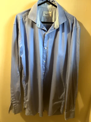 Ted Baker Endurance men's polka dot casual shirt in Light Blue/White - Medium - Image 1 of 4