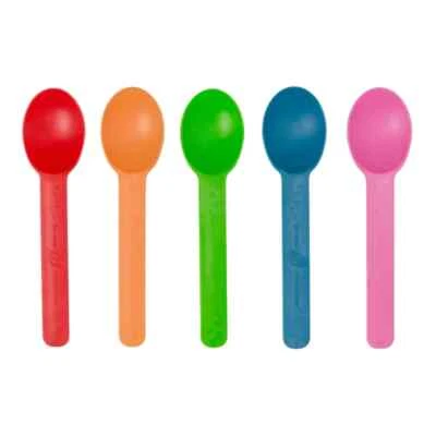 Karat Earth Heavy Weight Bio-Based Spoons - Rainbow - 1000 ct,KE-U2300 (Rainbow)