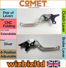 Kawasaki ZX-7RR 1991-2003 [Folding Extendable Silver] [Comet Race Levers]