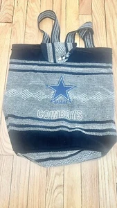 Dallas Cowboys Woven Backpack, Serape Look Carry Handle, Shoulder Straps. - Picture 1 of 4