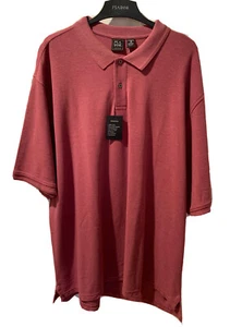 Jos A Bank Traveler All Cotton Polo Shirt Mens 4XLT 4X 4XL Tall Antique Rose NWT - Picture 1 of 13