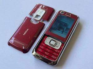 Nokia 6120c custodia completa colore rosso con pulsanti - Foto 1 di 3