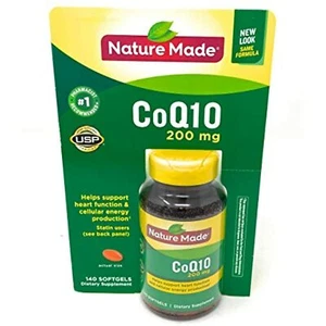 Nature Made CoQ10 200 mg, 140 Softgels - Picture 1 of 9