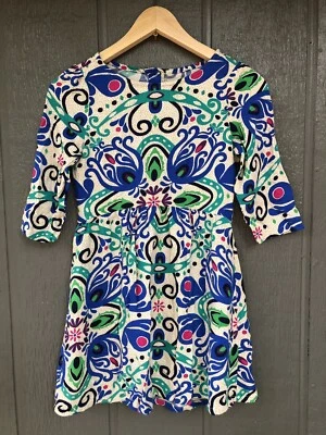 Vestido Crazy 8 Talla 10 Diseño Desplazamiento Niñas Cómodo Colorido Ajuste y Estilo Azul Foto 1 de 4