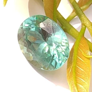 5.65 Ct Natural Blue-Green Sapphire Certified Oval Cut Montana Loose Gemstone . - Picture 1 of 6