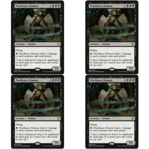 4 x PESTILENCE DEMON NM Nissa vs Ob Nixilis MTG Black - Demon Rare - Picture 1 of 1