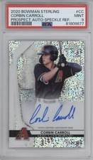 CORBIN CARROLL PSA 9 2020 BOWMAN STERLING PROSPECT SPECKLE REFRACTOR AUTO /99