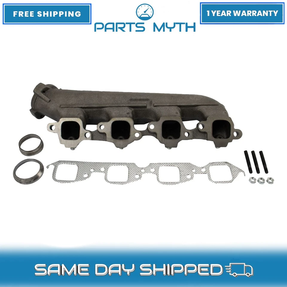 NUEVO colector de escape derecho compatible con Chevrolet GMC Blazer Brookwood C10 1966-1991 Foto 1 de 4