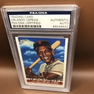 2003 Topps Gallery#65 Card Orlando Cepeda Auto PSA DNA AUTHENTIC Autograph - Picture 1 of 2