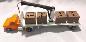 Camion Matchbox 1/60 semi-remorque plateau - Foto 1 di 7