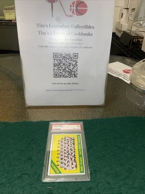 Hermosa tarjeta de béisbol del equipo Topps Giants 1966, PSA 7 Foto 1 de 3