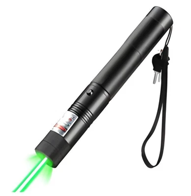 Laserpointer 532nm.  /  Grün / +Ladegerät +Akku +Sternkappe - Bild 1 von 4