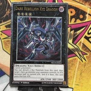 Dark Rebellion XYZ Dragon NECH-EN053 Near Mint Ultimate Rare 1st Edition YuGiOh - Picture 1 of 10