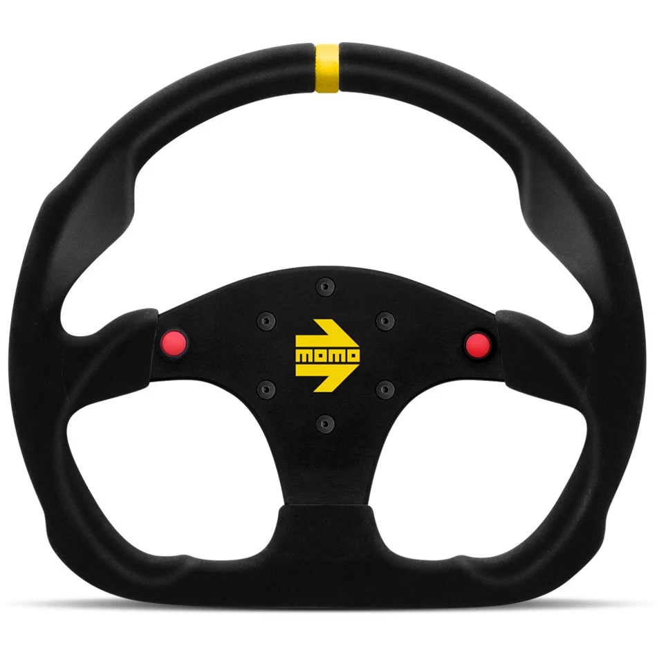 MOMO AUTOMOTIVE ACCESSORIES MOD 30 Steering Wheel Black Suede w/Buttons R1960/32 - Imagem 1 de 1