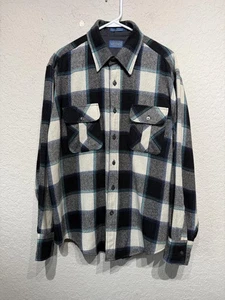 Vintage tolles Northwest Sportswear Hemd Herren groß Wolle kariert gefüttert Jacke 80er - Bild 1 von 11