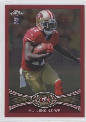 2012 Topps Chrome BCA Refractor /399 AJ Jenkins #156 Rookie RC - Image 1 of 2