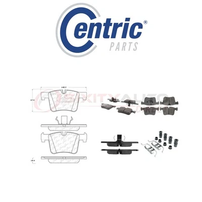 Centric Posi Quiet Ceramic Brake Pads w Shims for 2017 BMW 430i Gran Coupe al Foto 1 de 4