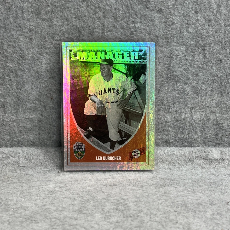 2002 Topps Super Teams Retrofractor #1500/1954 Leo Durocher  #1 Giants - Image 1 of 2