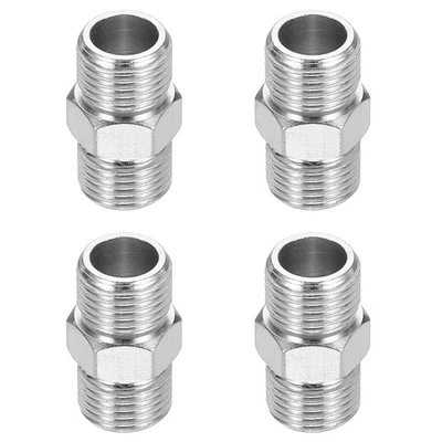 1/8 to 1/8 Air Brush Hose Adapter, 4PCS 1/8" BSP Male to 1/8" BSP Male - Imagem 1 de 4