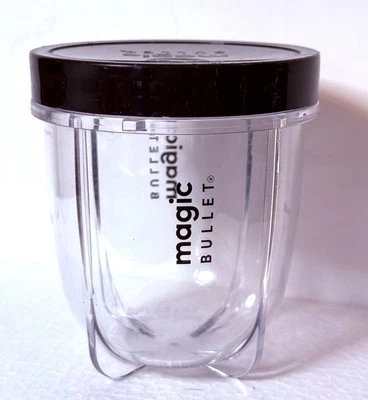 Taza de repuesto Magic Bullet pequeña genuina OEM Magic Bullet tapa negra Foto 1 de 4