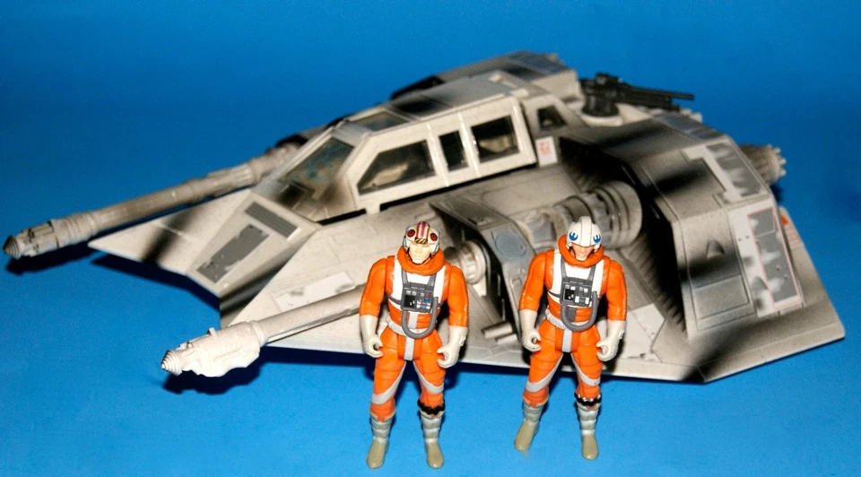STAR WARS POTJ SNOWSPEEDER LOOSE COMPLETO LUKE SKYWALKER & DACK RALTER PILOTO - Imagem 1 de 1