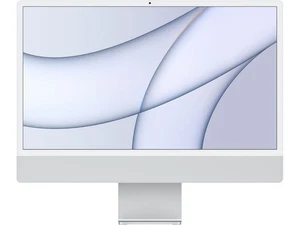 IMAC 24 " 2021 Core M1 8CPU 7GPU -3.2GHZ 8Go RAM 512Go SSD Silber - Azerty (Fr) - Afbeelding 1 van 4