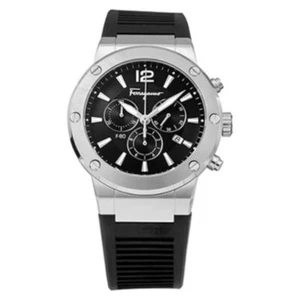 Salvatore Ferragamo F-80 SFEX00523 Black Men's Watch New Box + Free Post - Picture 1 of 6