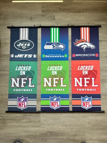 NFL Teams Wall Art Heritage Flag Wall Decor Wall sign - 1 EA Cover
