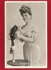 Miss Camille Clifford with Dog King Charles Spaniel RP pc unused AM820