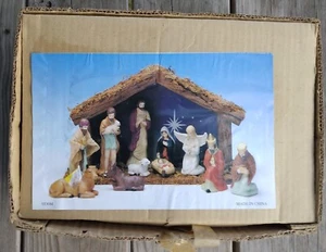Belén de 12 piezas pintado a mano - Imagen 1 de 2