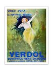 Verdol, dentifrice vert oxygéné LEONETTO CAPIELLO 1911 affiche imprimé art