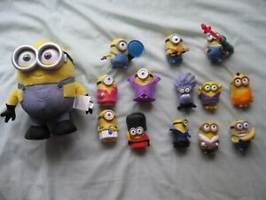 Minion toys lot Plush minion McDonald's toys 2013-2015 Universal Studios