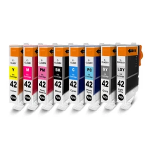 8 Color/set C42 Compatible Ink Cartridge For Canon PIXMA Pro-100 100S - Picture 1 of 7