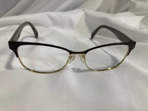 PRADA VPR65R DHO-1O1 53mm Brown/Gold Eyeglass Frames Only Italy - Picture 1 of 8
