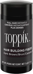 Toppik Hair Building Fibers 3g Dark Brown - Conceals Hair Loss for Men & Women - Picture 1 of 7